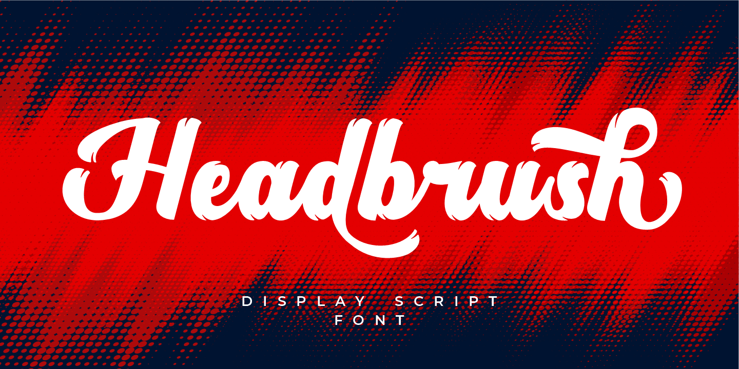 Headbrush Font preview